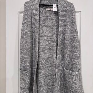 LOFT Sweater Vest Gray Size 14 Plus NWT